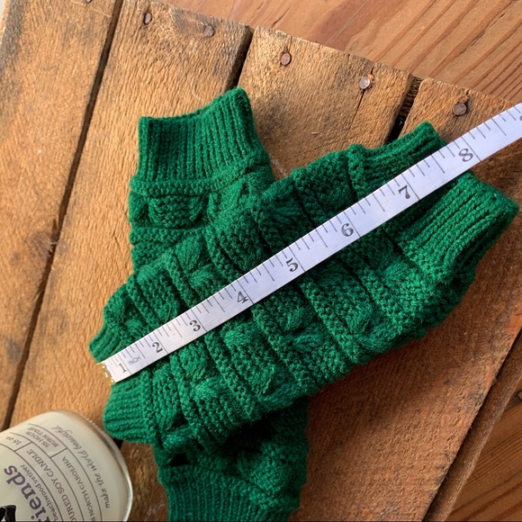 ✨CHUNKY KNIT HAND WARMERS FINGERLESS GLOVES - Picture 4 of 4